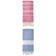 thumbnail image 1 of Unique Bargains 2Pcs Quick Drying Striped Towel Rose Red/Blue 71" x 35"/71" x 40", 1 of 7