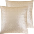 thumbnail image 1 of Unique Bargains 2Pcs Sequins Decorative Throw Pillow Cover 18" x 18" Champagne, 1 of 8