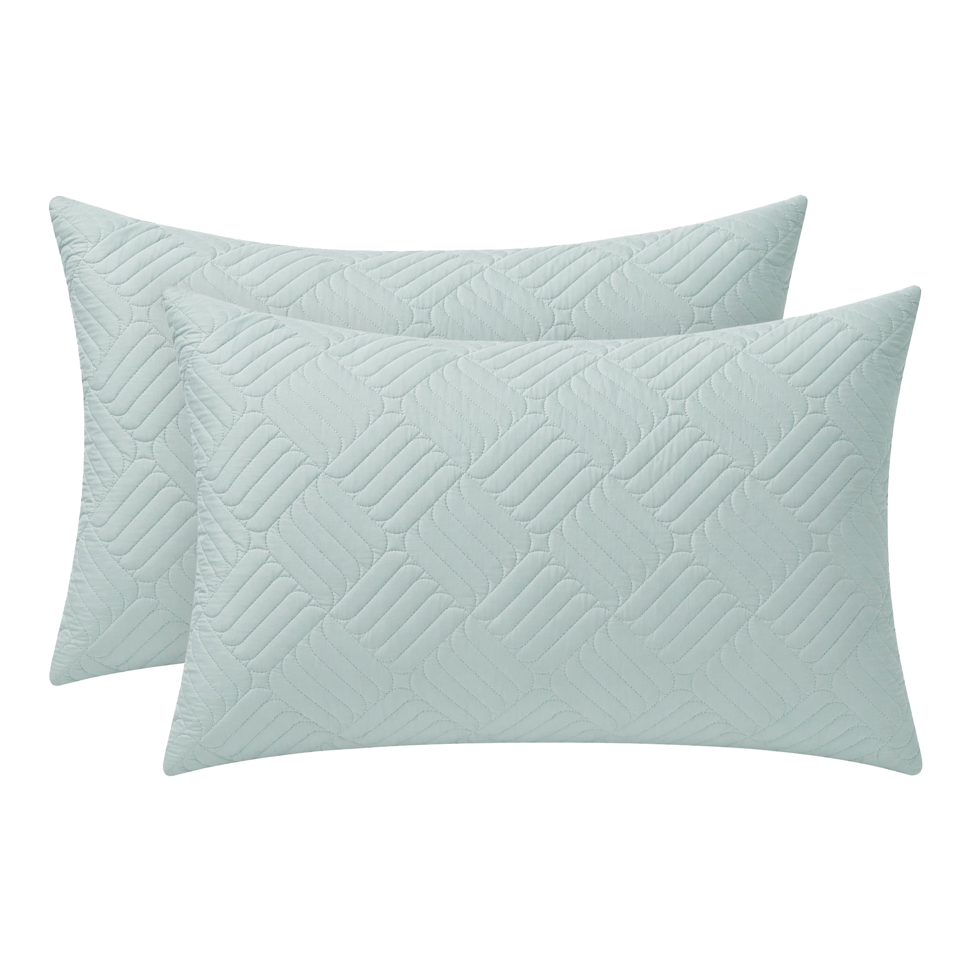 Unique Bargains 2Pcs Standard Size Breathable Cotton Pillow Protectors Queen Dark Gray