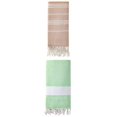 thumbnail image 1 of Unique Bargains 2Pcs Striped Quick Dry Beach Towel Brown Green 71" x 35"/71" x 40", 1 of 8