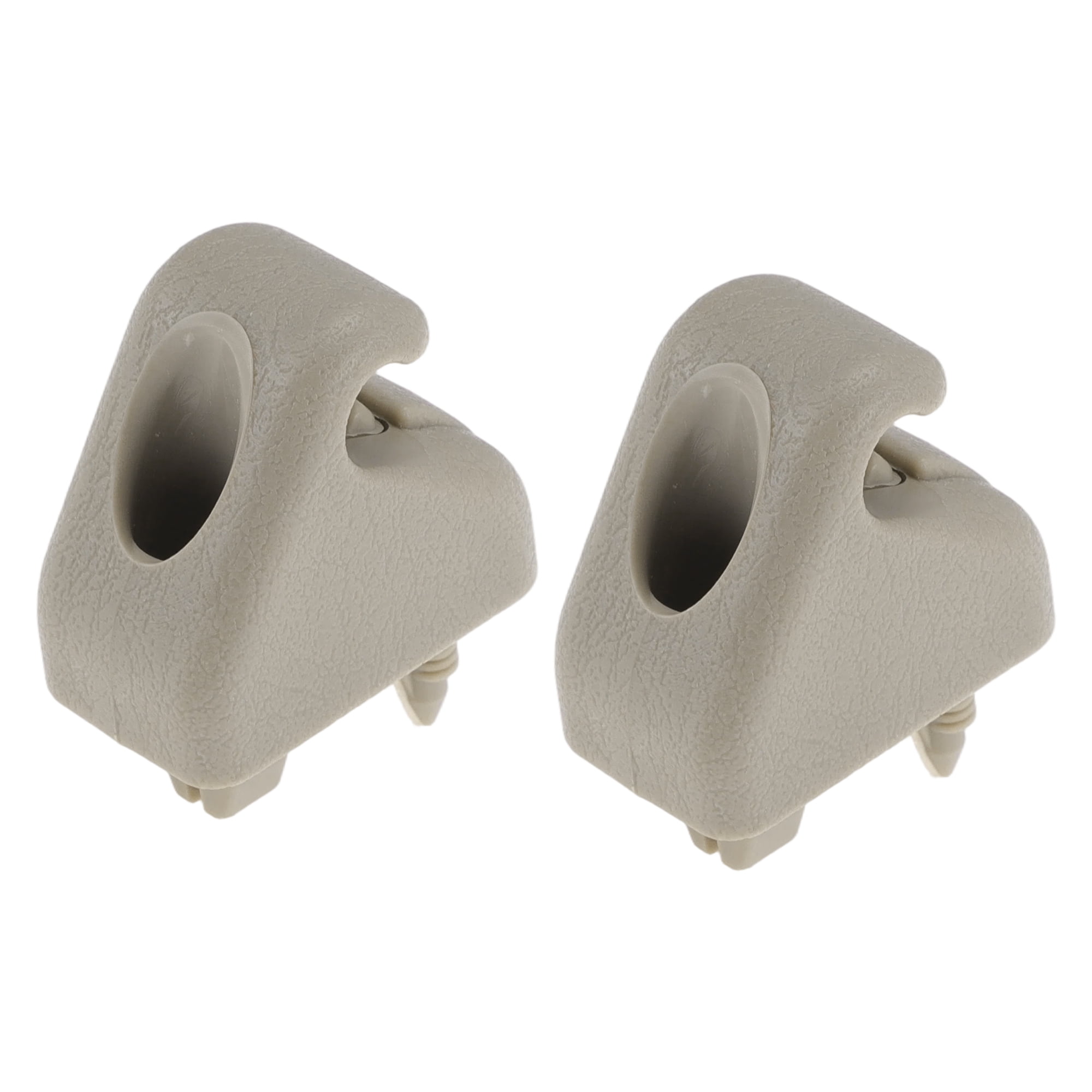 Unique Bargains 2Pcs Sun Visor Clip for Toyota 4Runner Tundra Hilux Surf Beige