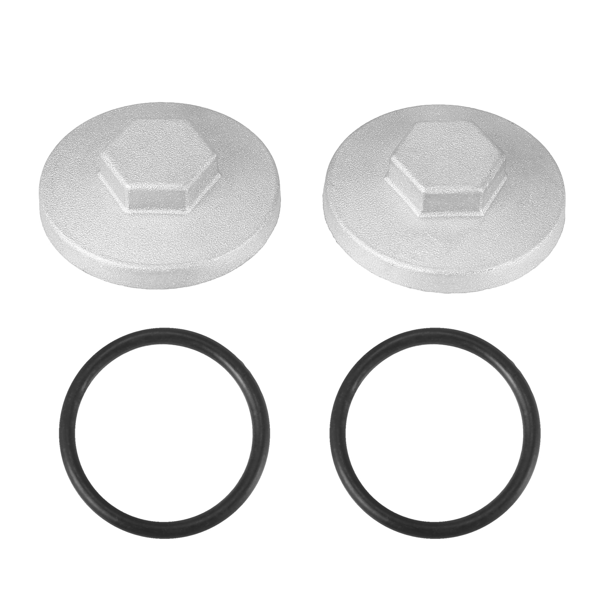 Unique Bargains 2Pcs Tappet Covers Valve Adjustment Caps for Honda