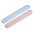 thumbnail image 1 of Unique Bargains 2pcs Toothbrush Travel Case Traveling PP Portable Holders Cases Blue Pink 8.07''x1.22''x0.83'', 1 of 7