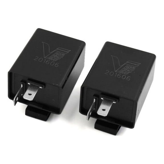 Unique Bargains 2Pcs Universal Motorcycle Turn Signal Light Indicator Flasher Relay Unit DC 12V