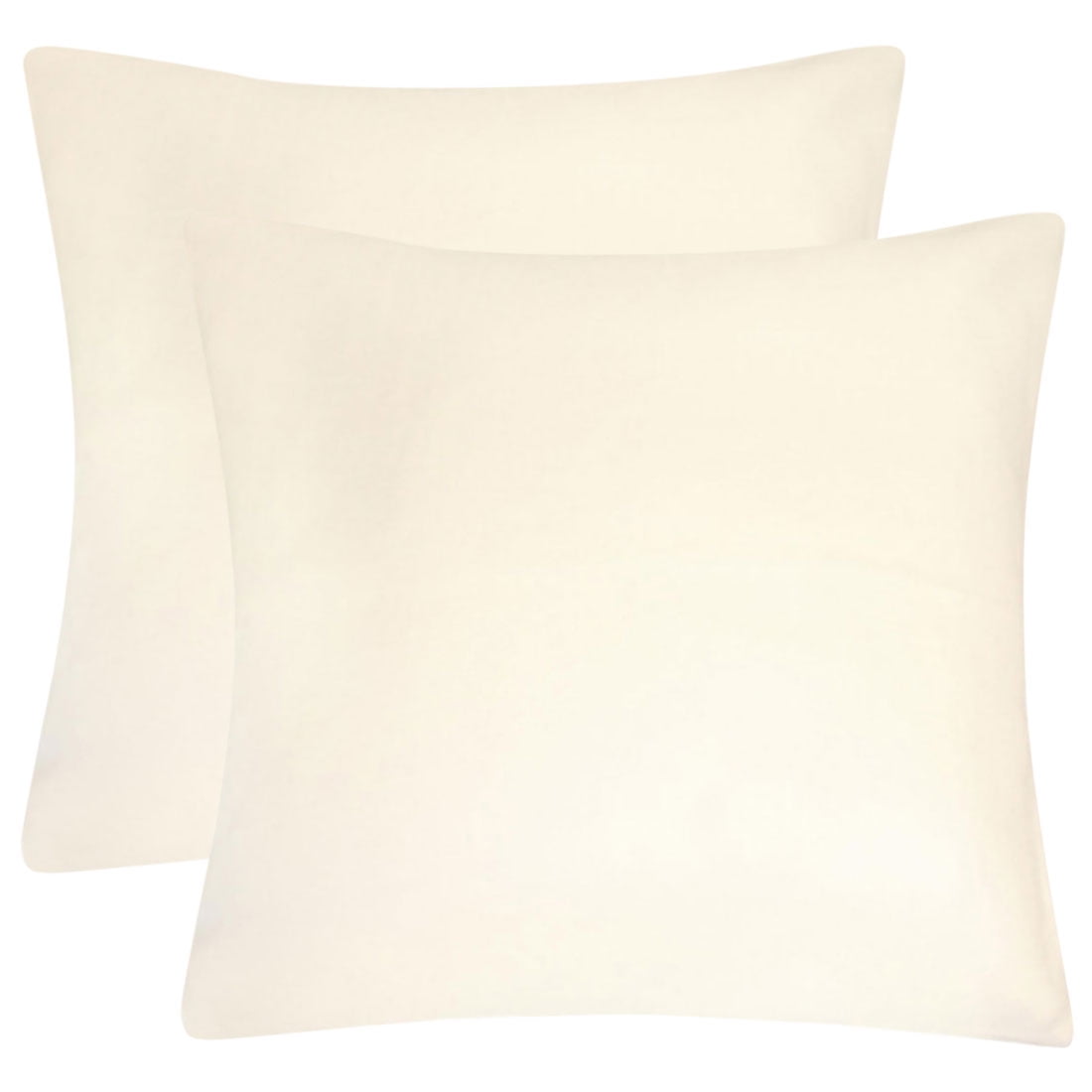 Unique Bargains 2Pcs Viscose Velvet Soft Throw Decorative Pillowcases 18" x 18" Eco