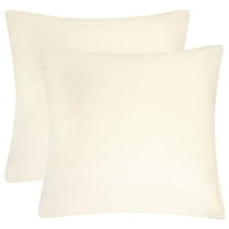 Unique Bargains 2Pcs Viscose Velvet Soft Throw Decorative Pillowcases 18" x 18" Eco