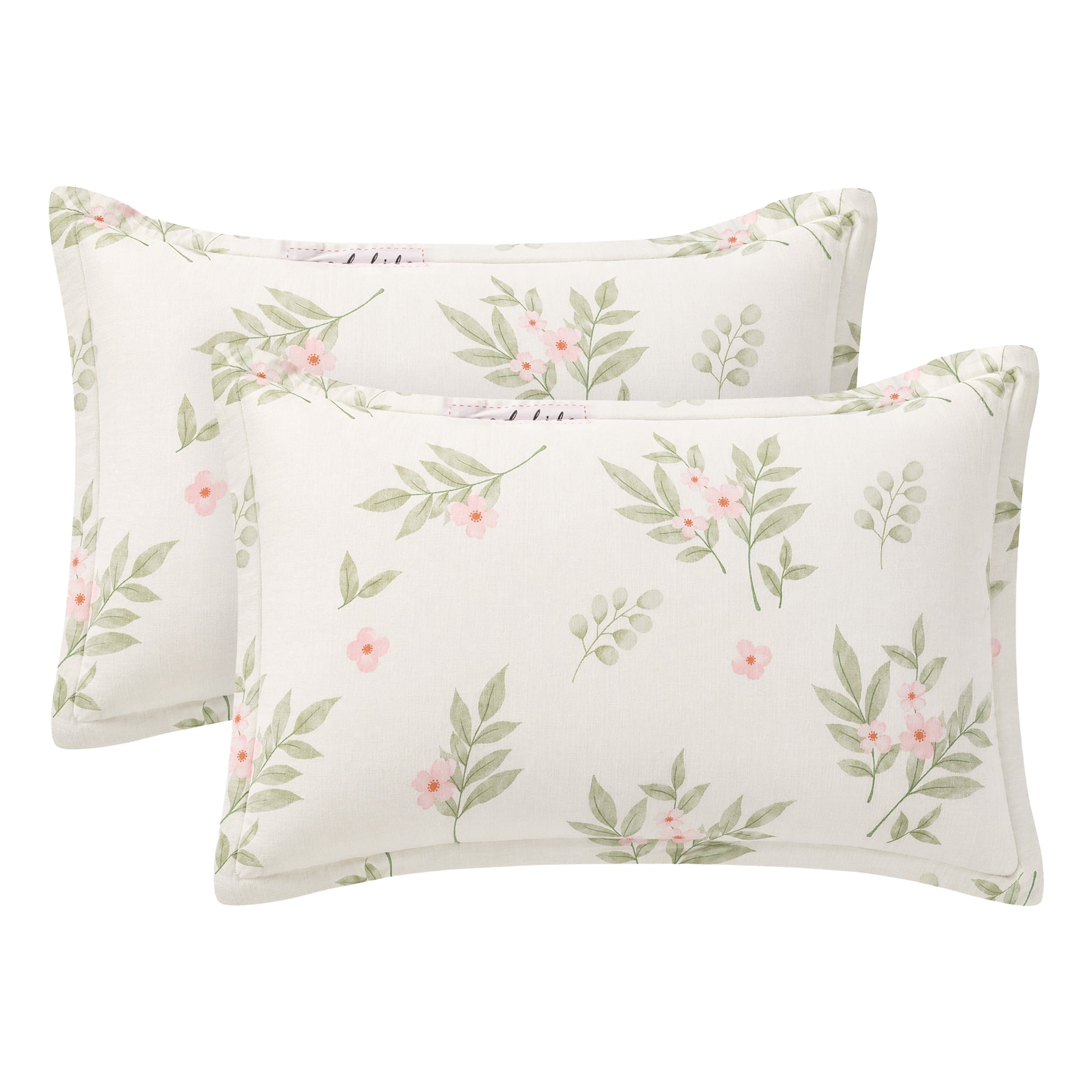 Unique Bargains 2Pcs Wrinkle Resistant Durable Cotton Pillowcase Queen Color G