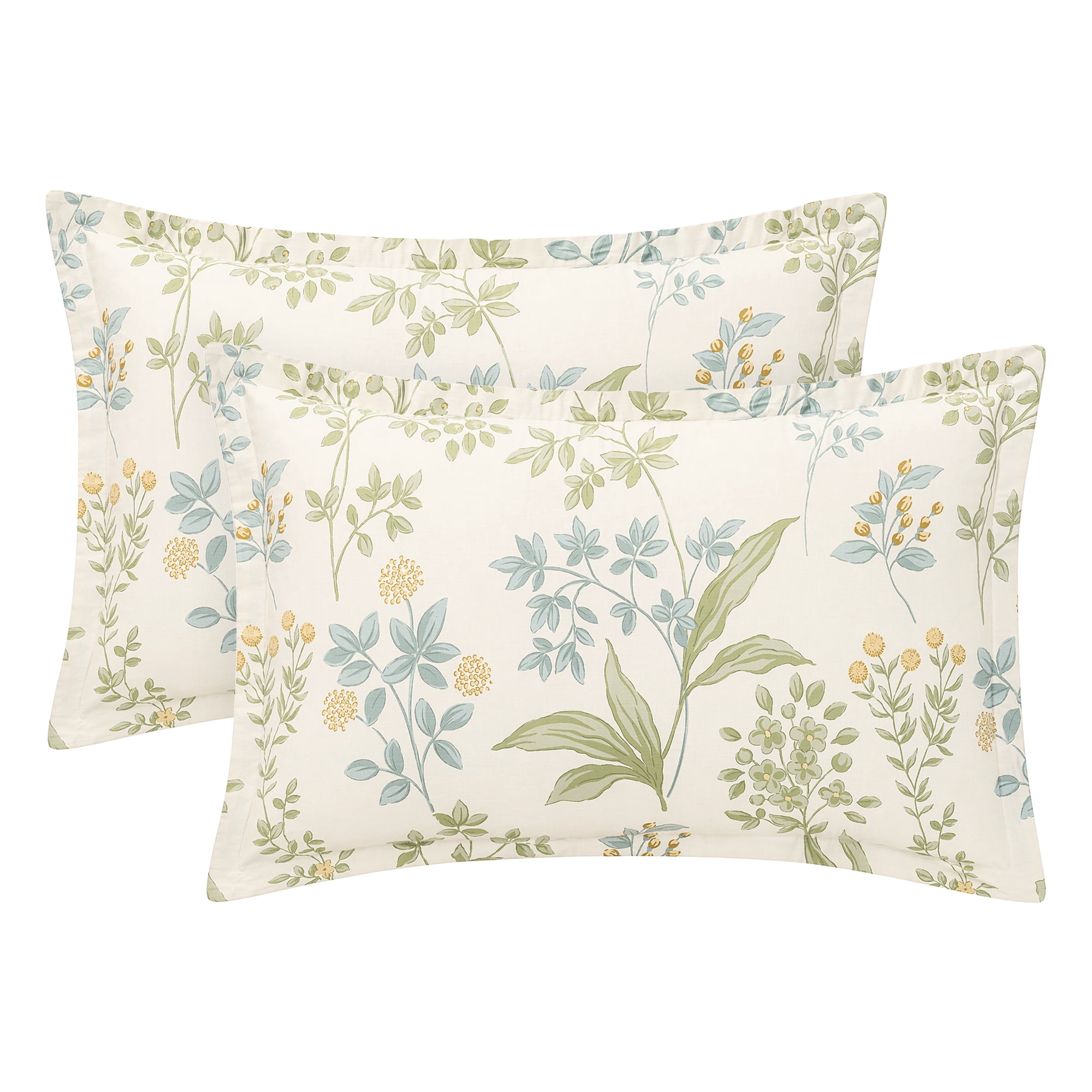 Unique Bargains 2Pcs Wrinkle Resistant Durable Cotton Pillowcase Queen Color H