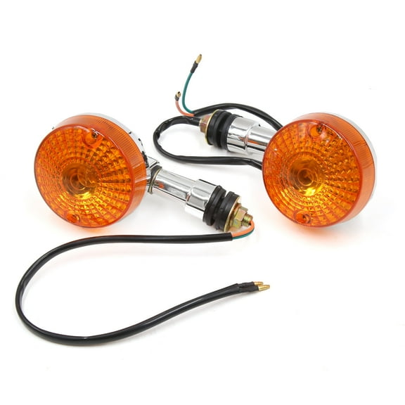 Unique Bargains 2Pcs Yellow  Turn Signal Light Motorcycle Indicator Light Lamp Bulb for GN125