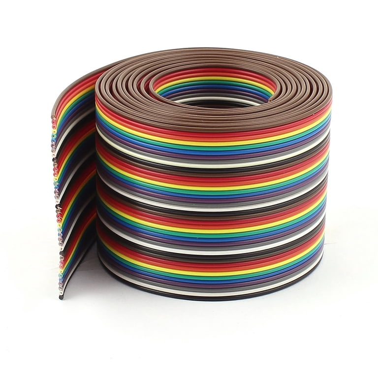 1 Meter 1.27mm Spacing Pitch10 WAY 10P Flat Color Rainbow Ribbon Cable Wiring Wire For Pcb Diy 10 Way Pin I198443521 1 Meter 1.27mm Spacing Pitch10 WAY 10P Flat Color Rainbow Ribbon Cable Wiring Wire For Pcb Diy 10 Way Pin I198443521