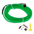 thumbnail image 1 of Unique Bargains 2m EL Wire Cable LED Glow String Light Car Interior Lighting Strip Flexible Neon Light for Car Decoration Cigarette Lighter(12v) Green, 1 of 7