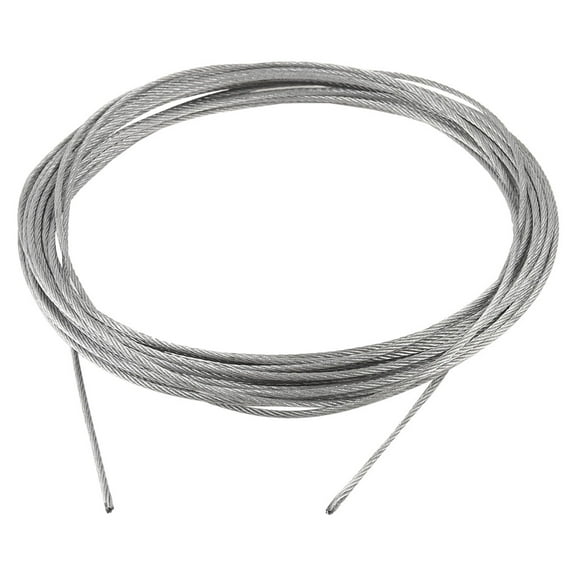 Unique Bargains 2mm Diameter Flexible Steel Wire Rope Cable 10m Long