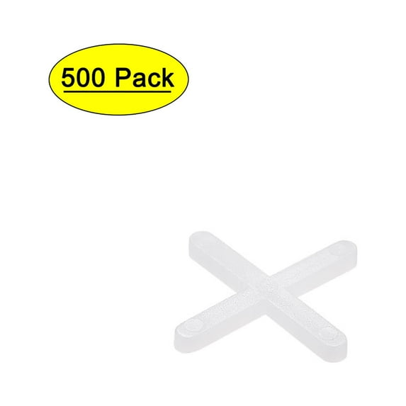 Unique Bargains 2mm Plastic Wall Floor Cross Installation Laying Tile Spacer 500Pack