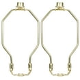 thumbnail image 1 of Unique Bargains 2pack 7" Lamp Harp, Finial and Lamp Harp Holder Set, Polished Brass, 1 of 6