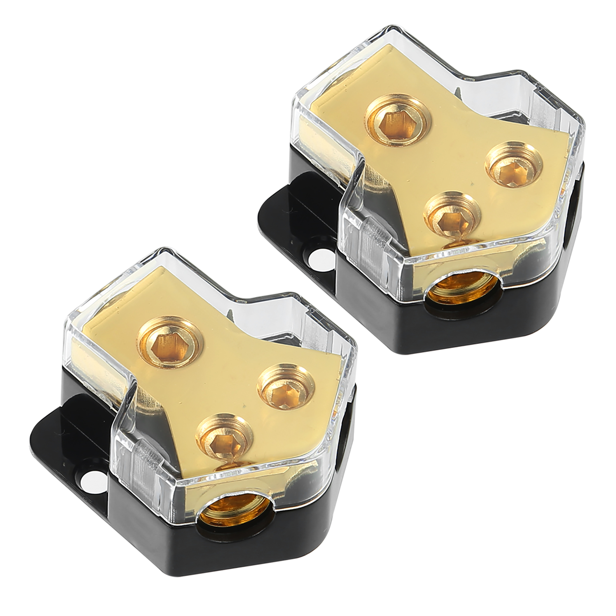 Power Distribution Block 1 Way in 4 Ways Out Car Audio Stereo Amp