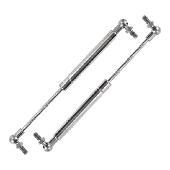 Unique Bargains 2pcs 10lb/45N/4.5kg 10inch/254mm Stainless Steel Lift Support Strut Silver Tone