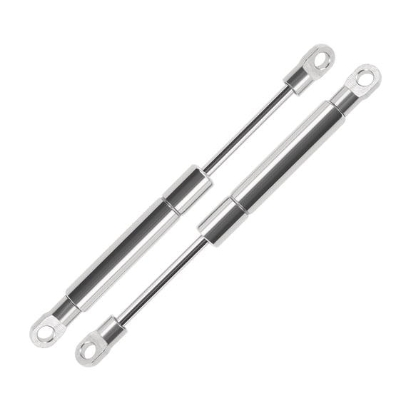 Unique Bargains 2pcs 10lb/45N/4.5kg 7.5inch/190mm Stainless Steel Lift Support Struts Silver Tone