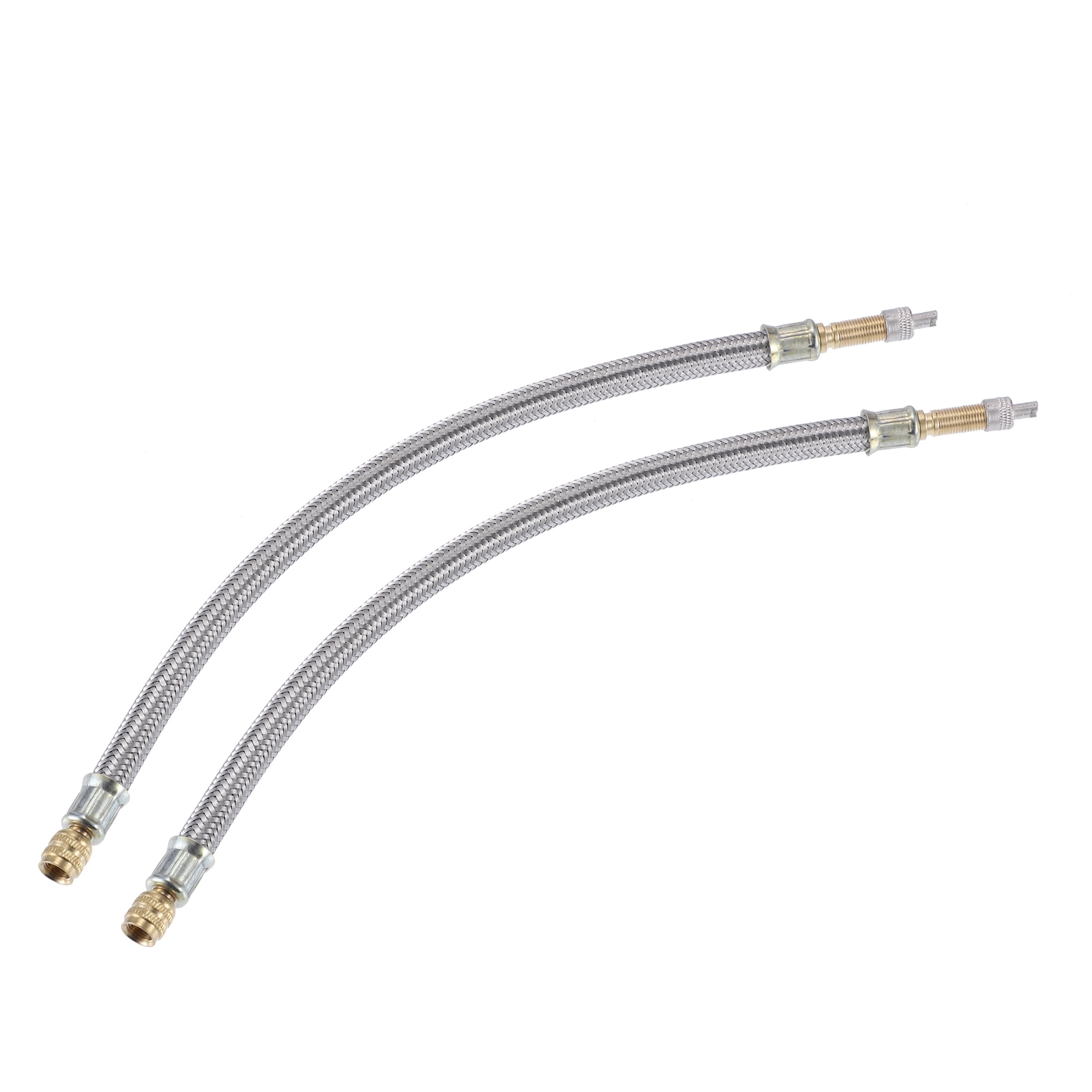 Unique Bargains 2pcs 12.2" Tire Valve Stem Extension Inflator Hose for Car Moto