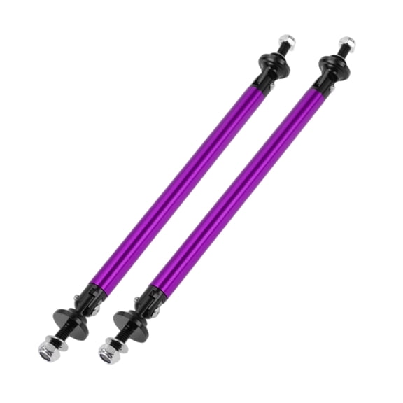 Unique Bargains 2pcs 150mm/5.91in Adjustable Front Bumper Lip Splitter Strut Support Bars Purple