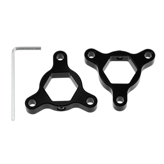 Unique Bargains 2pcs 17mm Black Aluminum Alloy Racing Motorcycle Rider CNC Fork Preload Adjusters for Most Motorcycle