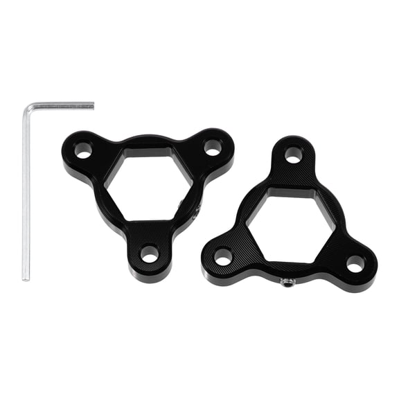 Unique Bargains 2pcs 19mm Black Aluminum Alloy Racing Motorcycle Rider CNC Fork Preload Adjusters for Most Motorcycle