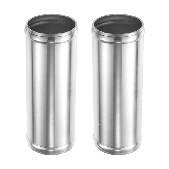 Unique Bargains 2pcs 2.25" OD 6" Length Universal Car Aluminum Alloy Intercooler Pipe Straight Air Intake Tube
