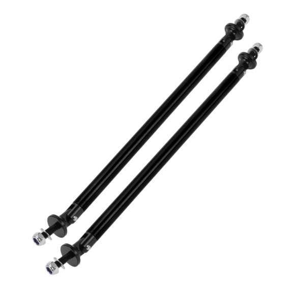 Unique Bargains 2pcs 200mm/7.87in Adjustable Front Bumper Lip Splitter Strut Support Bars Black