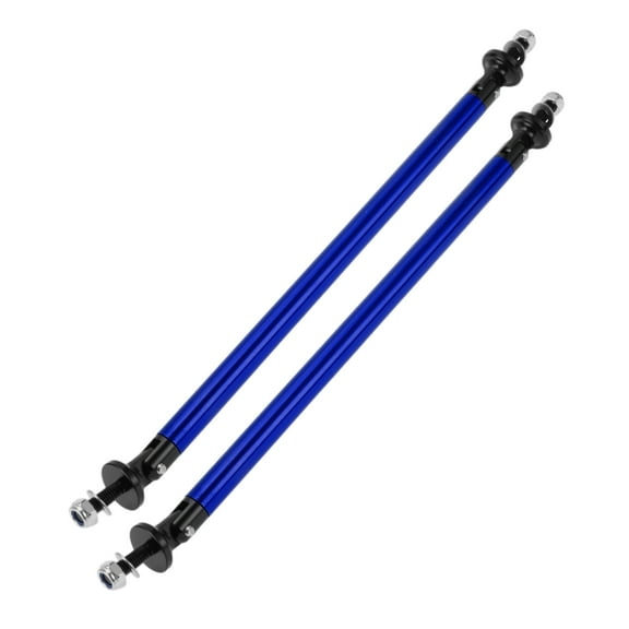 Unique Bargains 2pcs 200mm/7.87in Adjustable Front Bumper Lip Splitter Strut Support Bars Bule