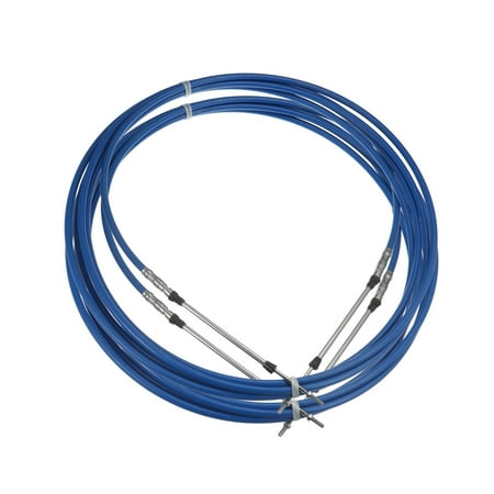 Unique Bargains 2pcs 20ft 6 M 236" Marine 33C Throttle Control Cable for Outboard Engine