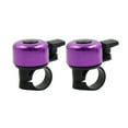 thumbnail image 1 of Unique Bargains 2pcs 22mm Handlebar Dia Aluminum Alloy Bike Bicycle Ring Bell Alarm Sound Horn, Purple, 1 of 3