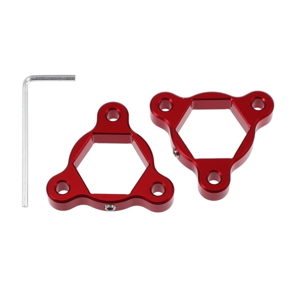 Unique Bargains 2pcs 22mm Red Aluminum Alloy Racing Motorcycle Rider CNC Fork Preload Adjusters for Most Motorcycle