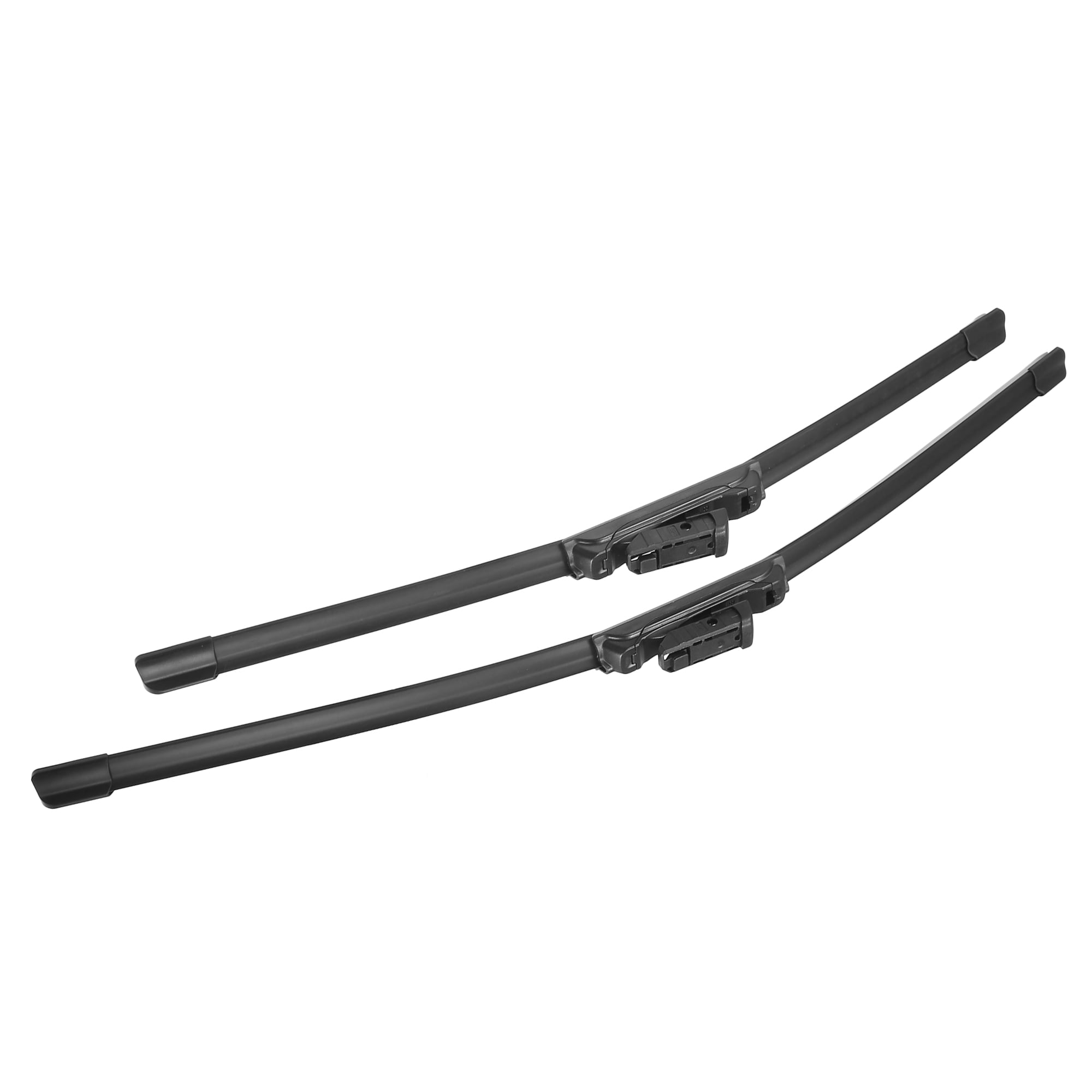 Unique Bargains 2pcs 24"+19" Silicone Front Windshield Wiper Blade for Honda Civic 2021-2022 Top-Lock / Push Button Black
