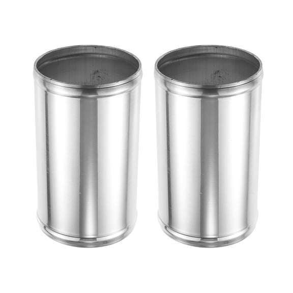 Unique Bargains 2pcs 3.75" OD 6" Length Universal Car Aluminum Alloy Intercooler Pipe Straight Air Intake Tube