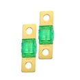 thumbnail image 1 of Unique Bargains 2pcs 30AMP 32V Bolt on AMI Fuse for Automotive Marine Audio Video System Green Gold Tone, 1 of 6
