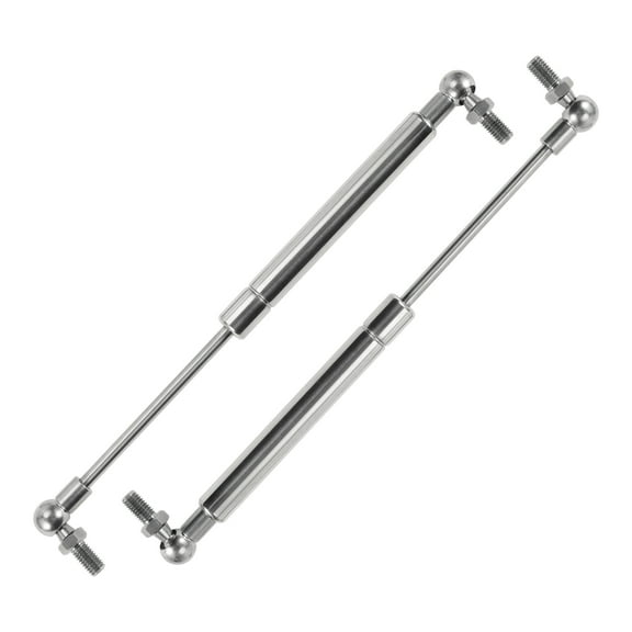 Unique Bargains 2pcs 30lb/135N 10inch/254mm Stainless Steel Lift Support Strut Silver Tone
