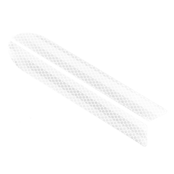 Unique Bargains 2pcs 3D Reflective Stickers High Intensity Night Visibility Reflective Decal Universal White