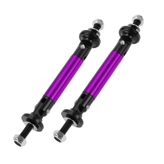 Unique Bargains 2pcs 45mm/1.77in Adjustable Front Bumper Lip Splitter Strut Support Bars Purple