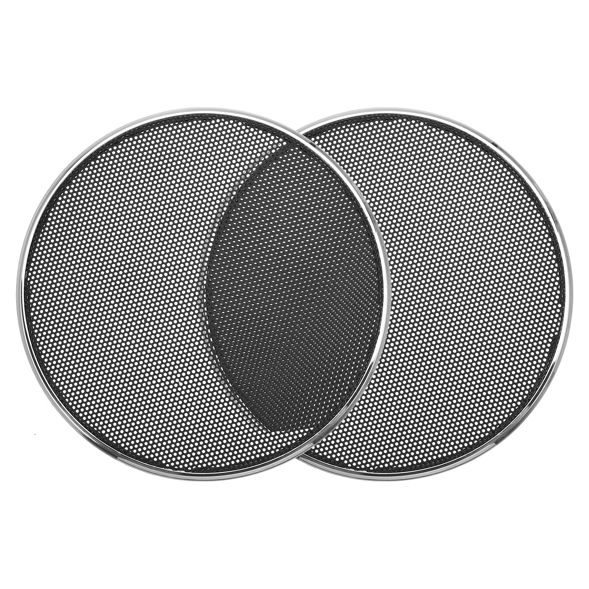 Uxcell 12-Inch Car Speaker Grills (Pair): Black Hollow Mesh Subwoofer Covers