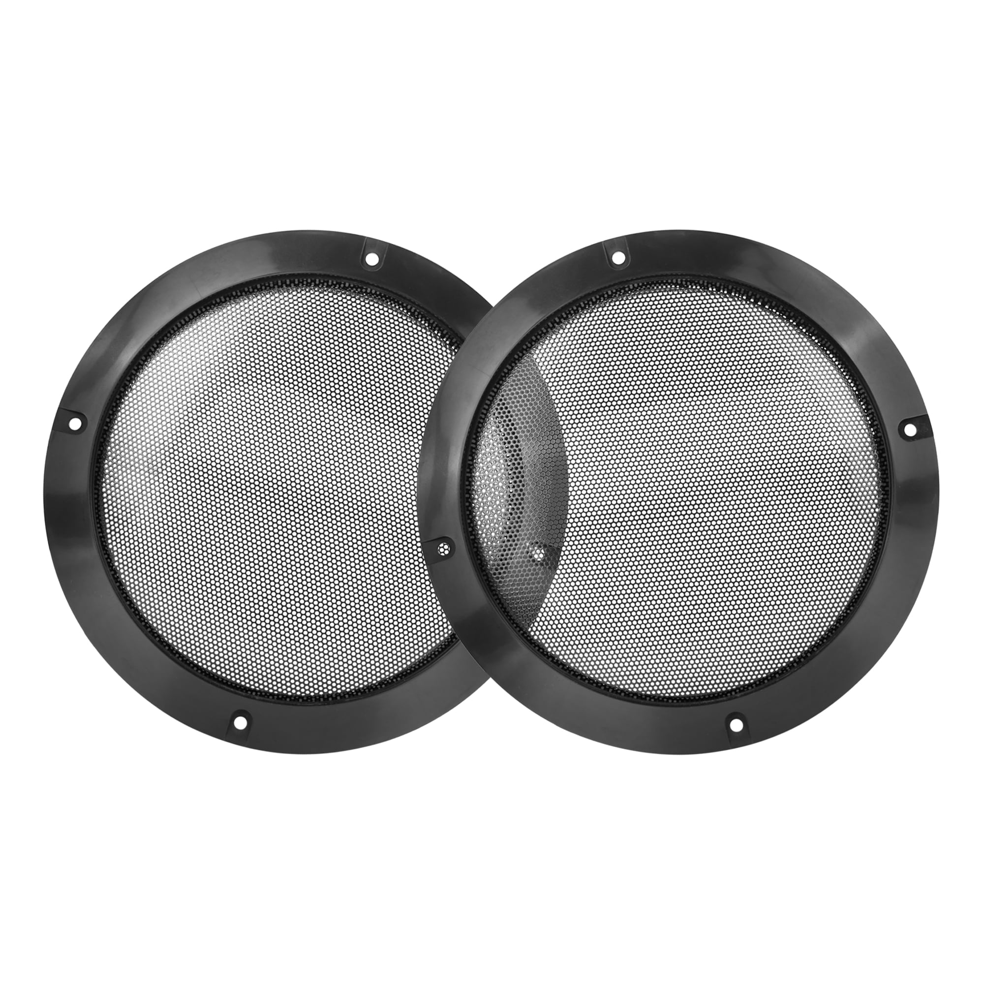 Unique Bargains 2pcs 6.5" Car Speaker Cover Mesh Subwoofer Grill Horn Guard Glossy
