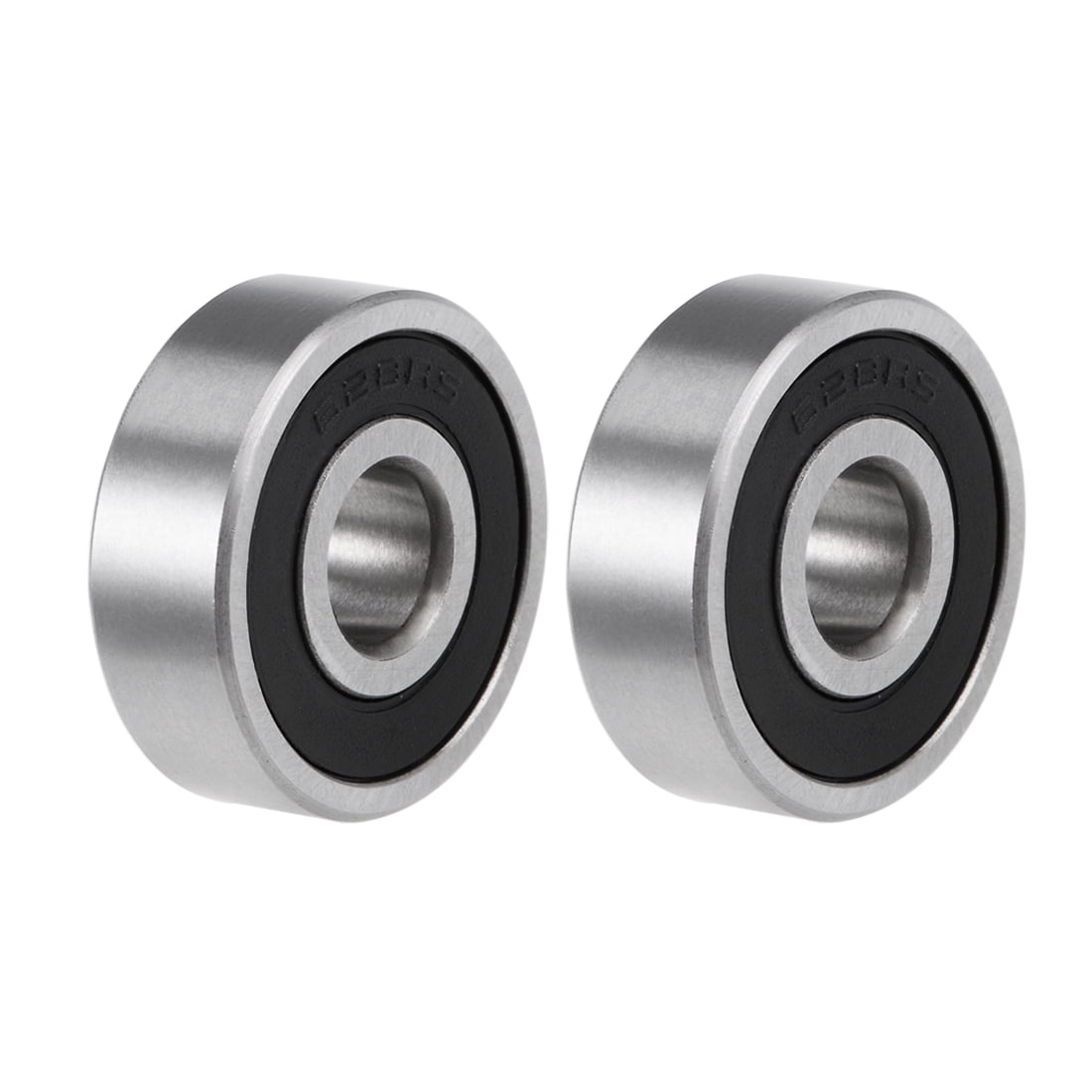 Unique Bargains 2pcs 628-2RS Deep Groove Double Shielded Carbon Steel Ball Bearings