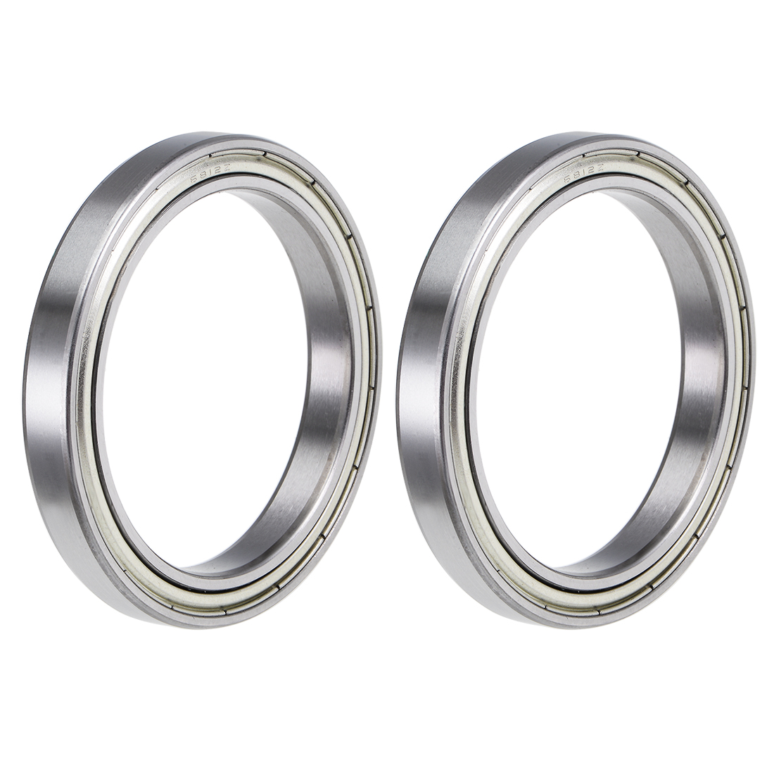 Unique Bargains 2pcs 6812ZZ Deep Groove Double Shielded Ball Bearings Z2 2.36"x3.07"x0.39"