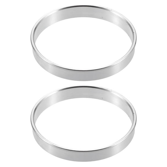 Unique Bargains 2pcs 68mm to 66.1mm Aluminium Alloy Car Hub Centric Rings Wheel Bore Center Spacer Silver Tone
