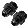 thumbnail image 1 of Unique Bargains 2pcs 6AN Male to M18 x 1.5mm Male Fitting Adapter Flare Union Coupler Fuel Oil Line Hose End for Car, 1 of 7