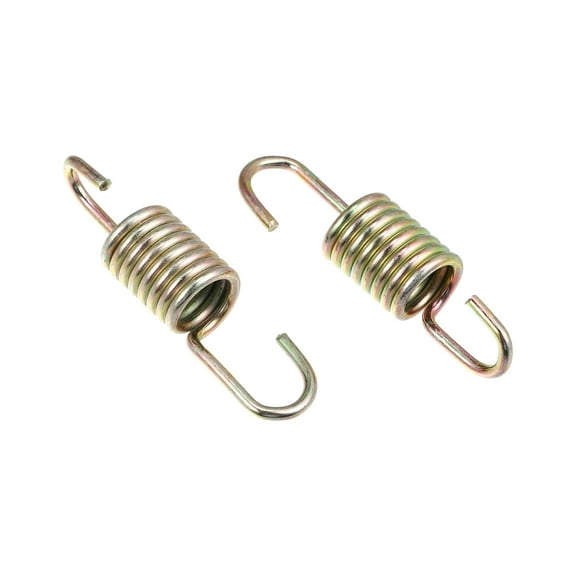 Unique Bargains 2pcs 6cm Length Gold Tone Plated Steel Motorcycle Brake Pedal Return Spring for Suzuki