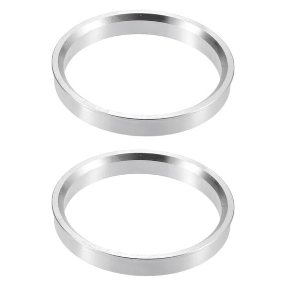 Unique Bargains 2pcs 73.1mm to 65.1mm Aluminium Alloy Car Hub Centric Rings Wheel Bore Center Spacer Silver Tone