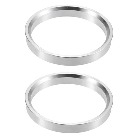 Unique Bargains 2pcs 73.1mm to 66.1mm Aluminium Alloy Car Hub Centric Rings Wheel Bore Center Spacer Silver Tone