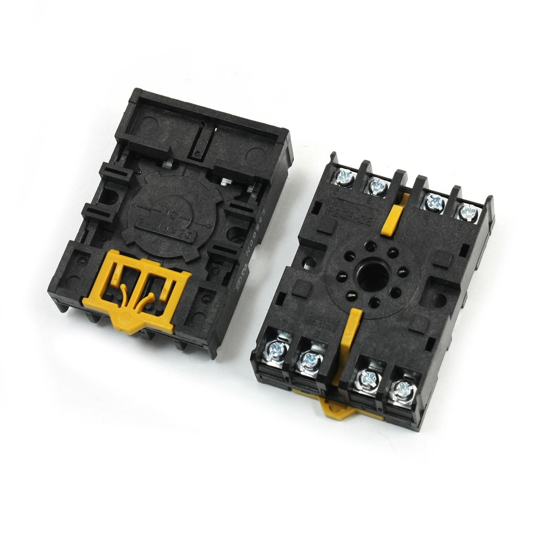 Unique Bargains 2pcs 8 Pin Power Timer Relay Socket Base Holder P2CF-08 ...
