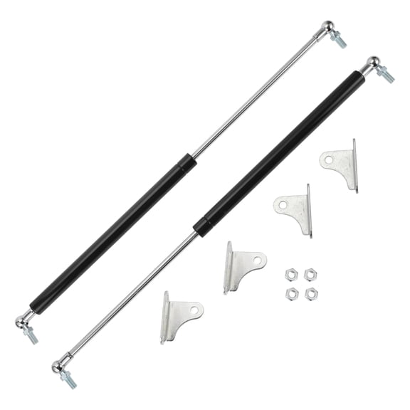 Unique Bargains 2pcs 80lb/355N/35.5kg 20inch/500mm Lift Supports Struts Black for Car Truck RV
