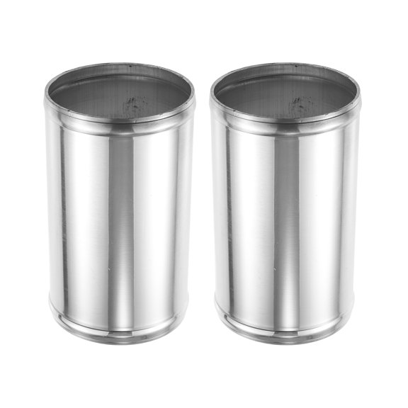Unique Bargains 2pcs 89mm 3.5" OD 6" 152mm Length Universal Car Aluminum Alloy Intercooler Pipe Straight Air Intake Tube