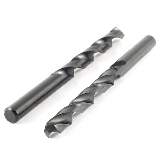 Unique Bargains 2pcs 9.1mm Shank Micro High Speed Steel HSS Spiral Auger Twist Drill Bit Tool